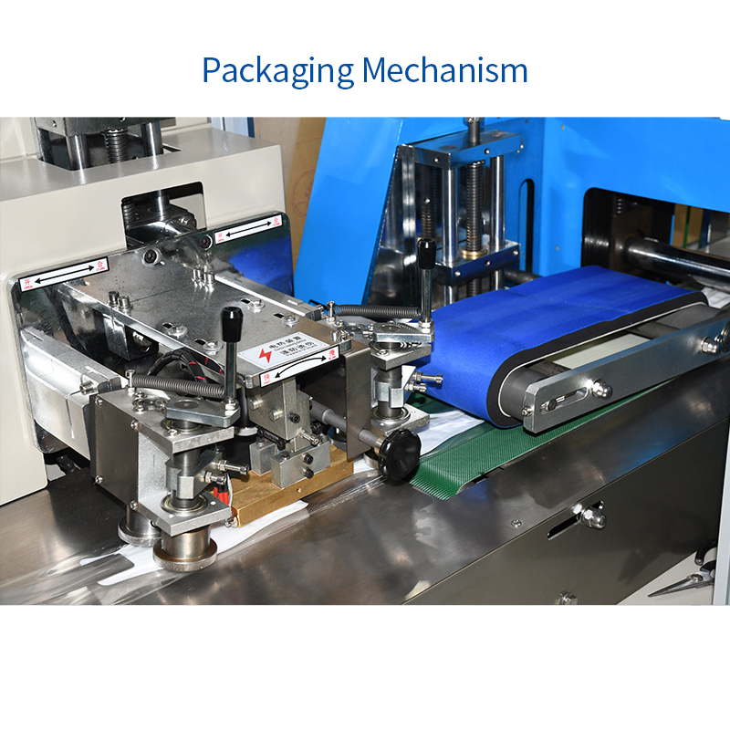 Automatic Fish Shaped Sticking Sponge Strip Adding Box Packing Mask Machine