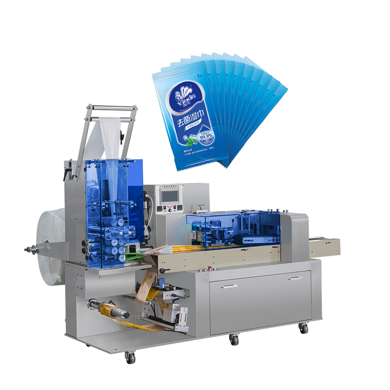 Fully automatic single piece wet wipe machine