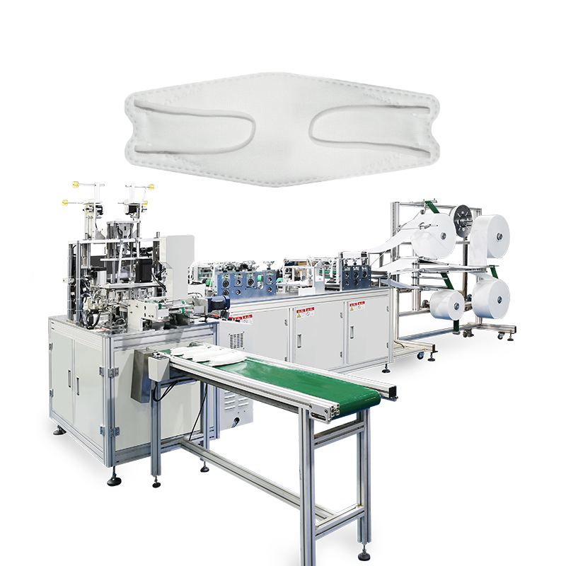 KF94 Automatic High Speed Fish Shaped Dust Mask Making Machine